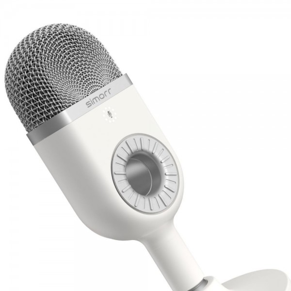 simorr Wave U1 USB Condenser Microphone 3492 (White)